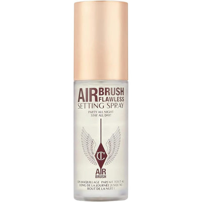 336009 - CHARLOTTE TILBURY Airbrush Flawless Sprej fiksues, 34ml, pa vaj, i papërshkueshëm nga uji, zgjat deri në 16 orë, me Aloe Vera