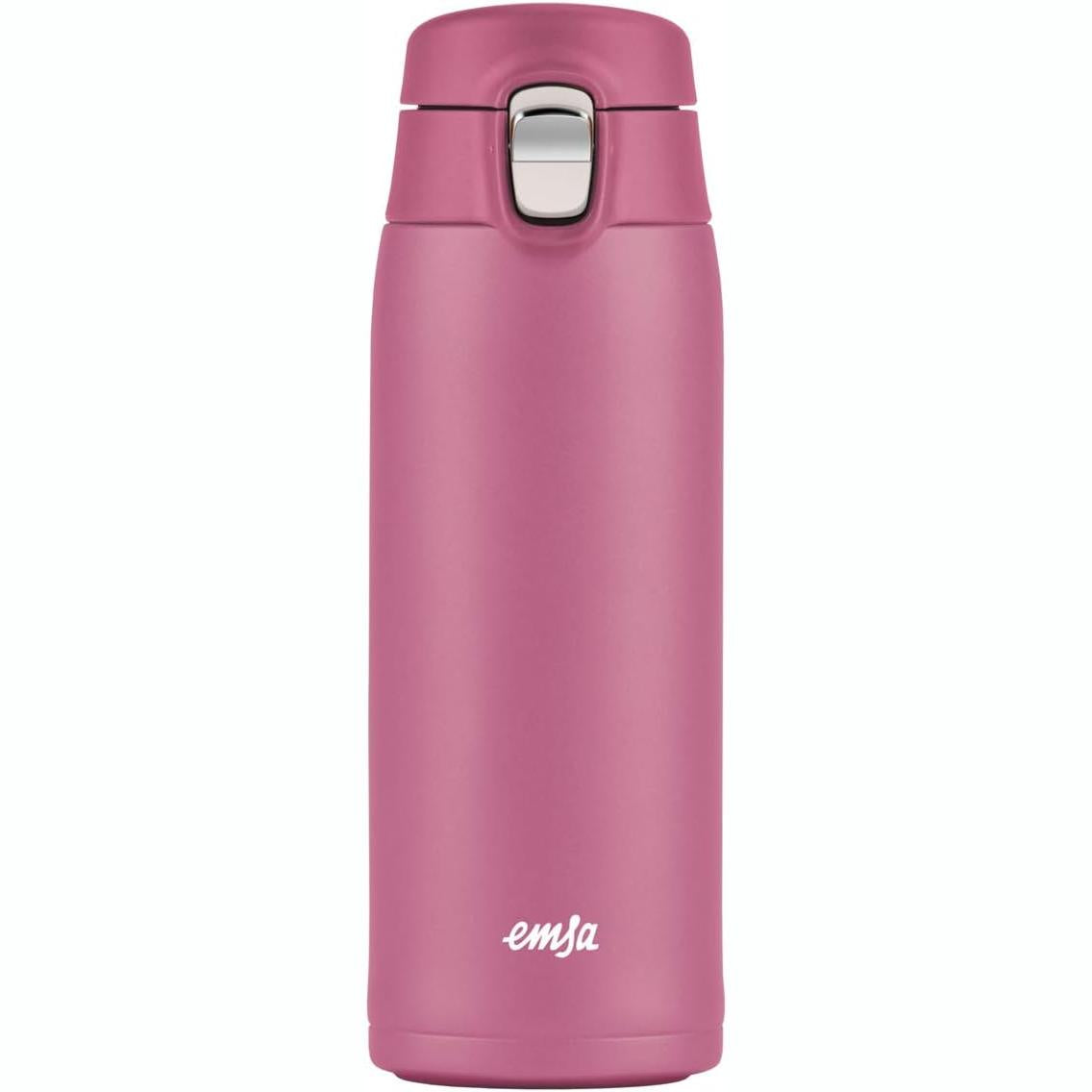 251874 - Emsa Filxhan udhëtimi Light, çelik inox rozë, 400 ml, mban të nxehtë për 8 orë, të ftohtë për 16 orë, 100% i papërshkueshëm nga rrjedhjet, i sigurt për lavastovilje, N21511