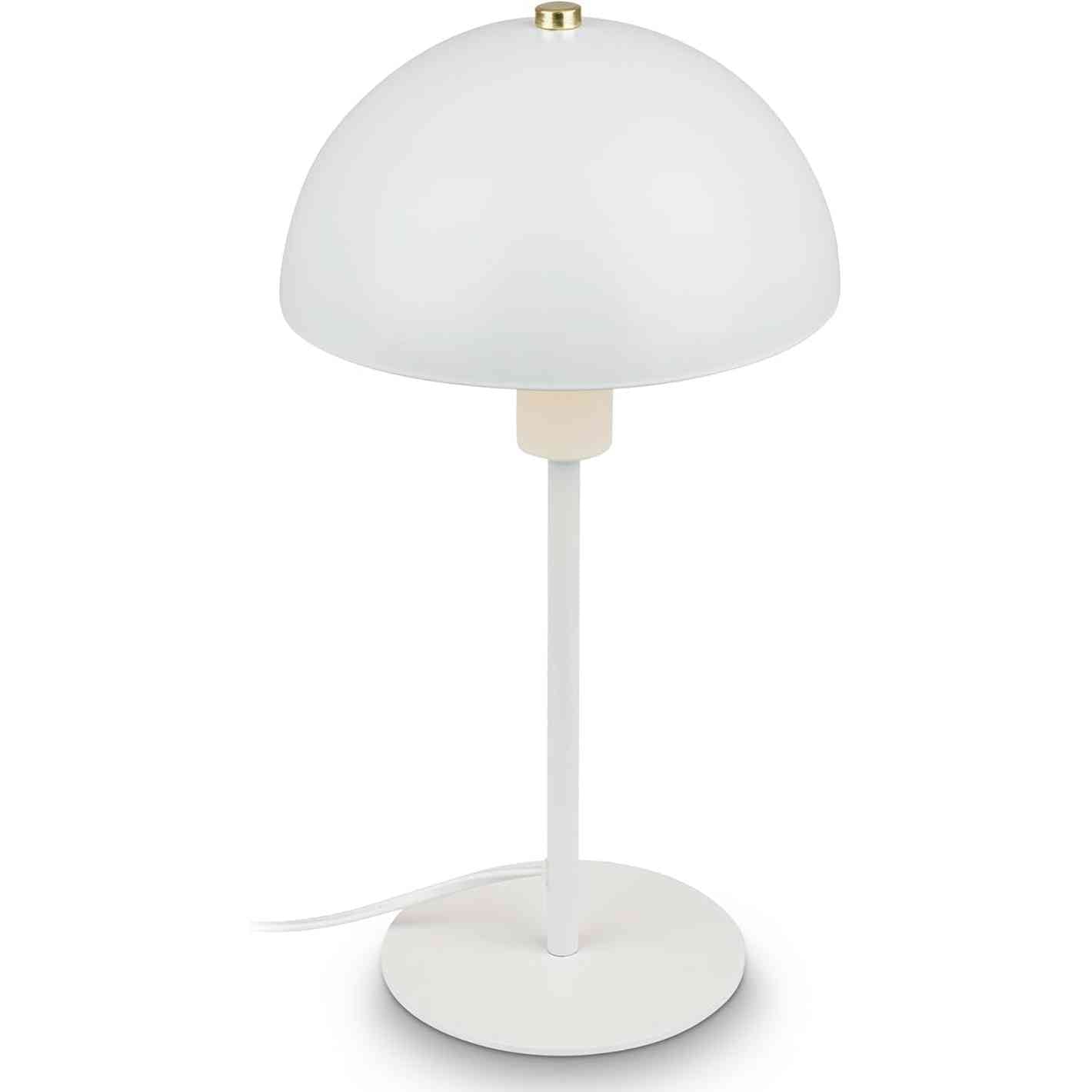 175846 - BRILONER - Llambë Leximi për Krevat dhe Zyrë me Çelës Kabllor, Prizë E14, 18 x 35 cm (Diametër x Lartësi), Ngjyra e Bardhë