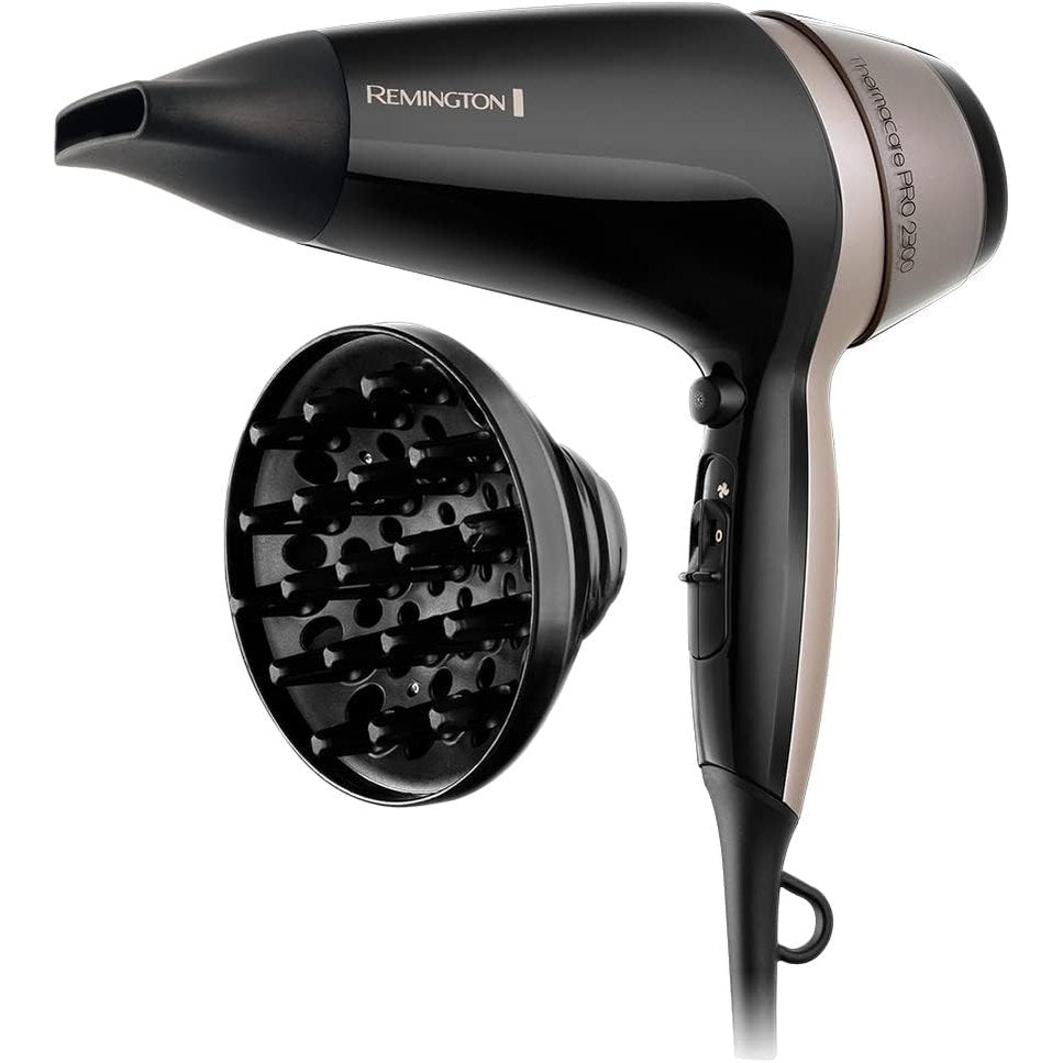 321352 - REMINGTON Tharëse flokësh, gjenerator jonesh, fuqi 2100W, rrjetë qeramike, 3 cilësime temperature, 2 cilësime ajri, D5715