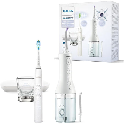 315072 - onicare Power Flosser 3000, pa tel me ujë dhe furçë dhëmbësh elektrike DiamondClean 9000, pastron dhëmbët dhe mishrat e dhëmbëve, HX3886/41