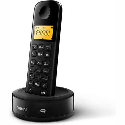 266481 - PHILIPS D165B Telefon pa tel DECT me ekran 1.6 inç, 50 kontakte, 10 orë kohë bisede, 200 orë kohë gatishmërie, i zi