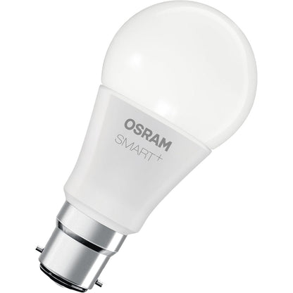 168381 - OSRAM SMART+ Llambë LED A60 RGBW B22D në Formë Pistoni, e Pajtueshme me Alexa dhe Google Home, Wi-Fi, e Bardhë e Akordueshme, Shumëngjyrëshe, Dizajn Filamenti