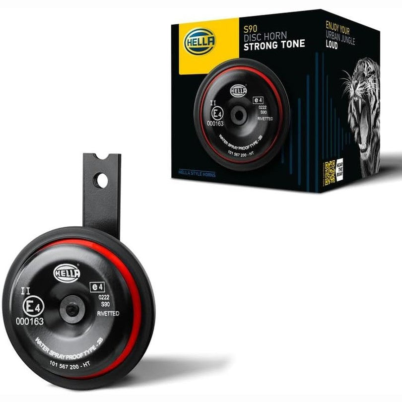 289045 - HELLA 3AL 922 000-961 - Bori S90 - 12V - 113dB(A) - Diapazoni i frekuencës: 415Hz - Ngjyra e strehimit: e kuqe/e zezë