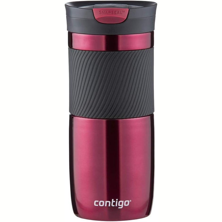 185049 - CONTIGO Filxhan Termos Byron Snapseal, Filxhan i Izoluar prej Çeliku Inoks, Kapaciteti 470ml, Pa BPA, I Papërshkueshëm, Kapak i Sigurt për Lavatriçe, 1 Copë në Pako