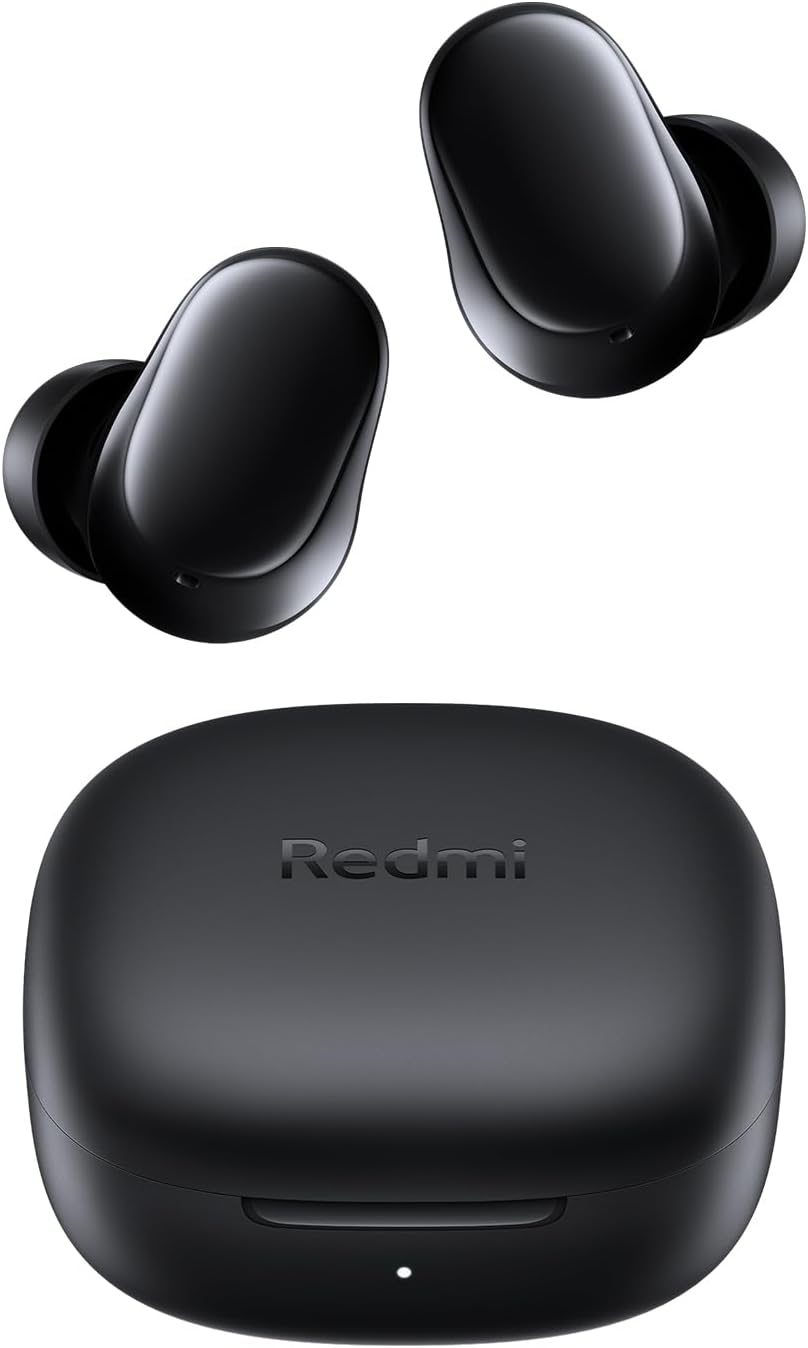 310329 - XIAOMI Redmi Buds 6 Play – Kufje pa tel Bluetooth, Drajverë 10 mm, 5 modalitete EQ, Jetëgjatësi baterie deri në 7.5 orë + 36 orë, Karikim 10 minuta që ofron 3 orë dëgjim muzike, IPX4, E zezë
