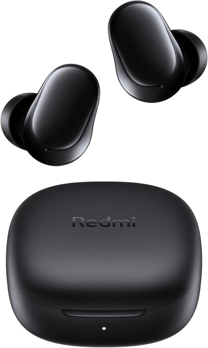 310329 - XIAOMI Redmi Buds 6 Play – Kufje pa tel Bluetooth, Drajverë 10 mm, 5 modalitete EQ, Jetëgjatësi baterie deri në 7.5 orë + 36 orë, Karikim 10 minuta që ofron 3 orë dëgjim muzike, IPX4, E zezë