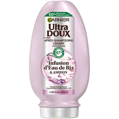 319208 - GARNIER Ultra Doux Balsam zbutës, 200ml, për flokë të padisiplinuar dhe të dëmtuar