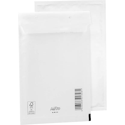 273518 - BANTEX Pako me 100 zarfe me flluska - Zarfe transporti C3 (225 x 175 mm) - 13/C - Me mbyllje vetëngjitëse - E bardhë