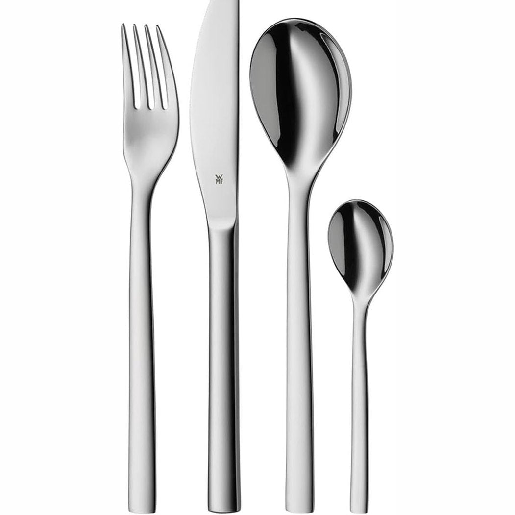 215532 - WMF Set takëmesh Nuova për 1 person, thika monoblok me 4 pjesë, çelik inox i lëmuar, i përshtatshëm për lavastovilje.