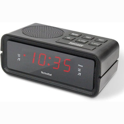266811 - RADIO-ORË TECHNISAT DIGICLOCK 2 DAB+ (DAB, FM, dy alarme, funksion alarmi, ekran LCD me ndriçim prapa të rregullueshëm, kohë dhe datë), e zezë