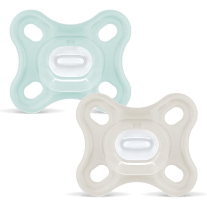 317657 - MAM Biberon Comfort 0-3 muajsh, Set prej 2 copësh, 100% silikoni, dizajn unik, me mbajtëse biberoni sterilizuese, Neutral