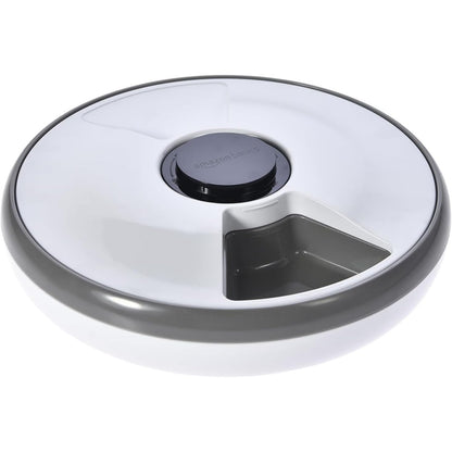 199806 - AMAZON BASICS - Ushqyes Automatik për Kafshë Shtëpiake, Dimensionet 31.5 x 31.5 x 8.3 cm, Ngjyra e Bardhë