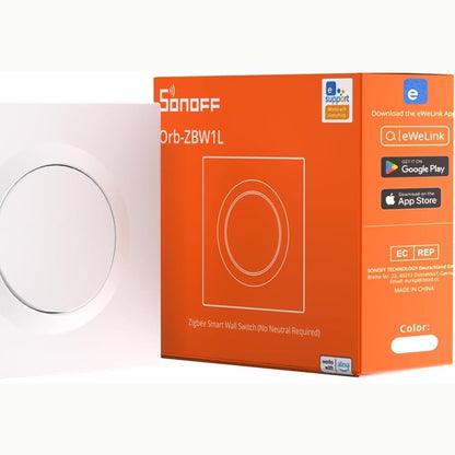 314172 - SONOFF Fusion, Orb-ZBW1L(ZBMINIL2-E) Ndërprerës i Mençur i Murit Zigbee 3.0, Ngarkesë 6A, I Përputhshëm me Asistentin në Shtëpi