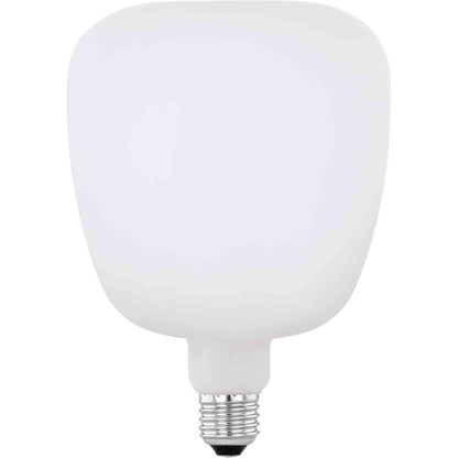 202039 - EGLO - Llambë LED E27, me errësim, llambë katrore, 4.5V (ekuivalent i 40V), 470 lumen, dritë e ngrohtë e bardhë, 2700K, opal i bardhë, modeli TS140, diameter 14 cm