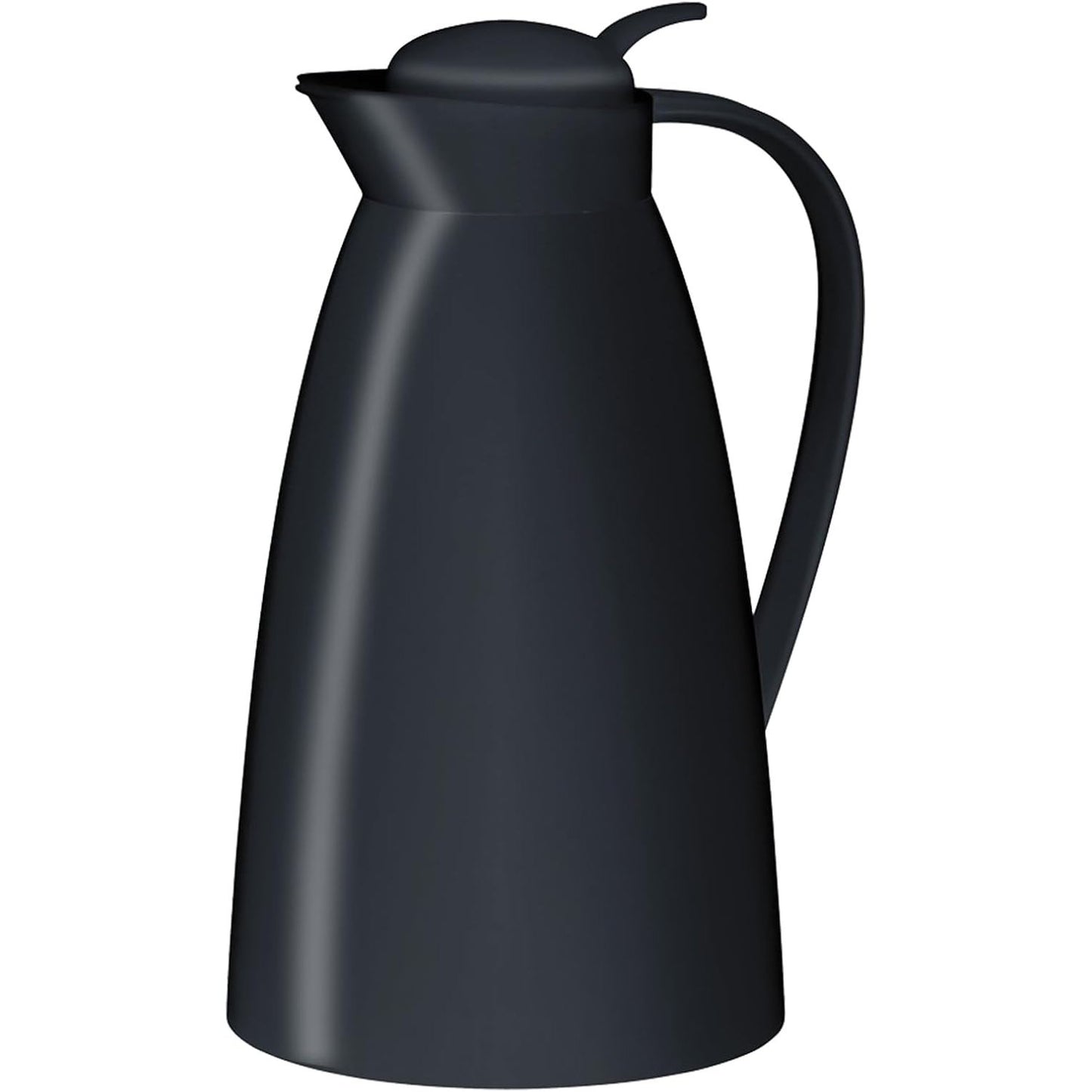 252960 - ALFI ECO Karafe e izoluar 1.0l, e zezë, qelqi të temperuar, plastike, kapak me mbyllje rrotulluese, pa BPA