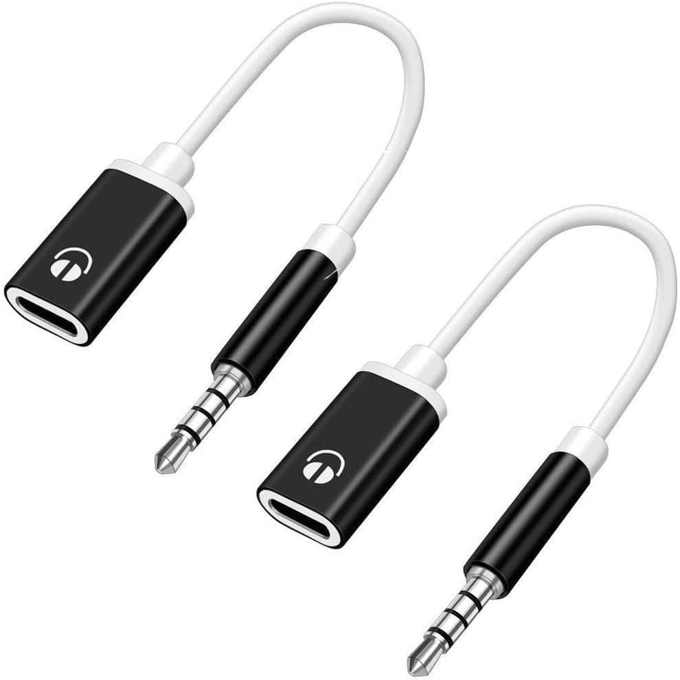 295381 - ADAPTOR - Prizë kufjesh 3.5 mm në USB-C, kabllo audio, i pajtueshëm me MP3 player, laptopë, telefona inteligjentë