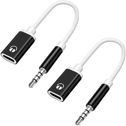 295381 - ADAPTOR - Prizë kufjesh 3.5 mm në USB-C, kabllo audio, i pajtueshëm me MP3 player, laptopë, telefona inteligjentë