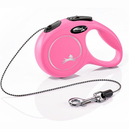 186016 - FLEXI® Lidhëse Rozë Classic XS me Litar 5m, e Zgjatshme për Qen deri në Maksimum 8kg