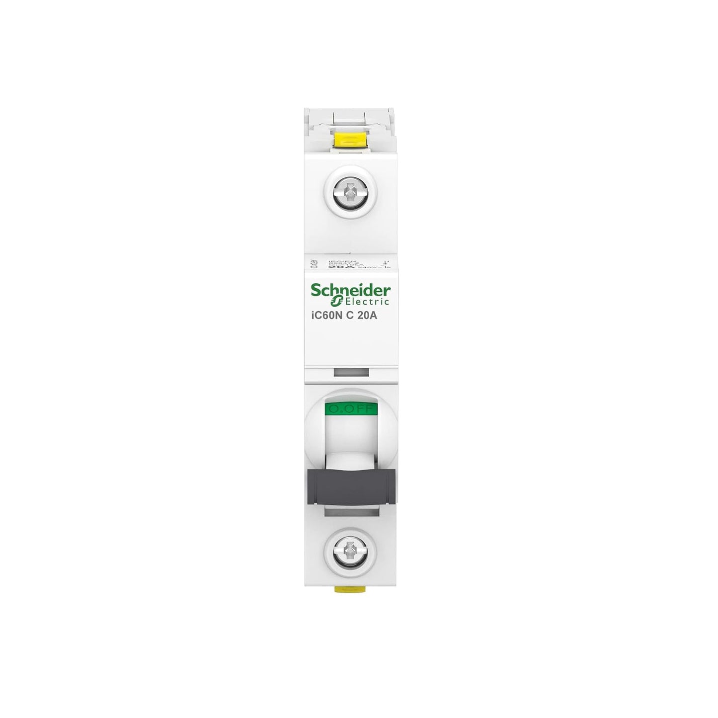 269300 - Ndërprerës qarku miniaturë Schneider Electric Acti9 iC60N, 1-pol, 20A, karakteristikë C, A9F04120, 1 copë