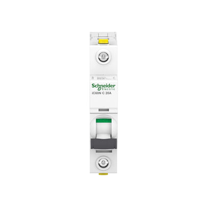 269300 - Ndërprerës qarku miniaturë Schneider Electric Acti9 iC60N, 1-pol, 20A, karakteristikë C, A9F04120, 1 copë