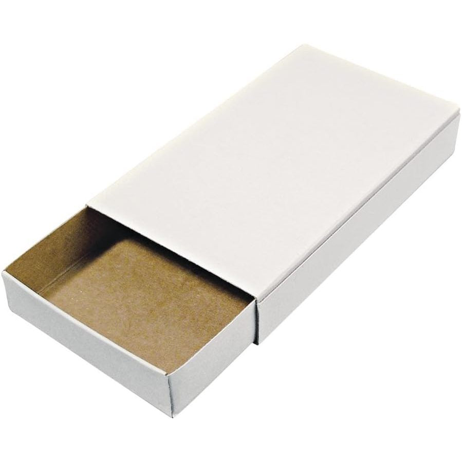 229542 - RAYHER HOBBY Kuti shkrepësesh të mëdha bosh të bardha 12 kuti kartoni për punime artizanale dhe dekorime 11 x 6.5 x 2 cm
