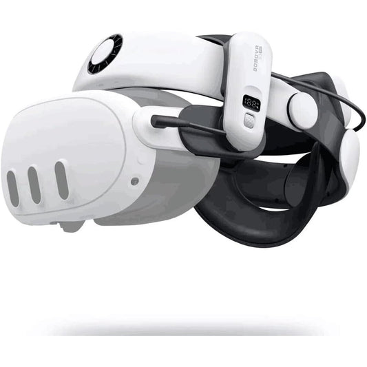 298987 - BOBOVR Aksesori S3 Pro Super Strap VR, i Pajtuar me Meta Quest 3S/Quest 3, Shirit Koke dhe Kondicioner Koke 2-në-1, Bateri 10,000 mAh me Ndërrim të Shpejtë, i Pajtuar me Oculus Quest 3