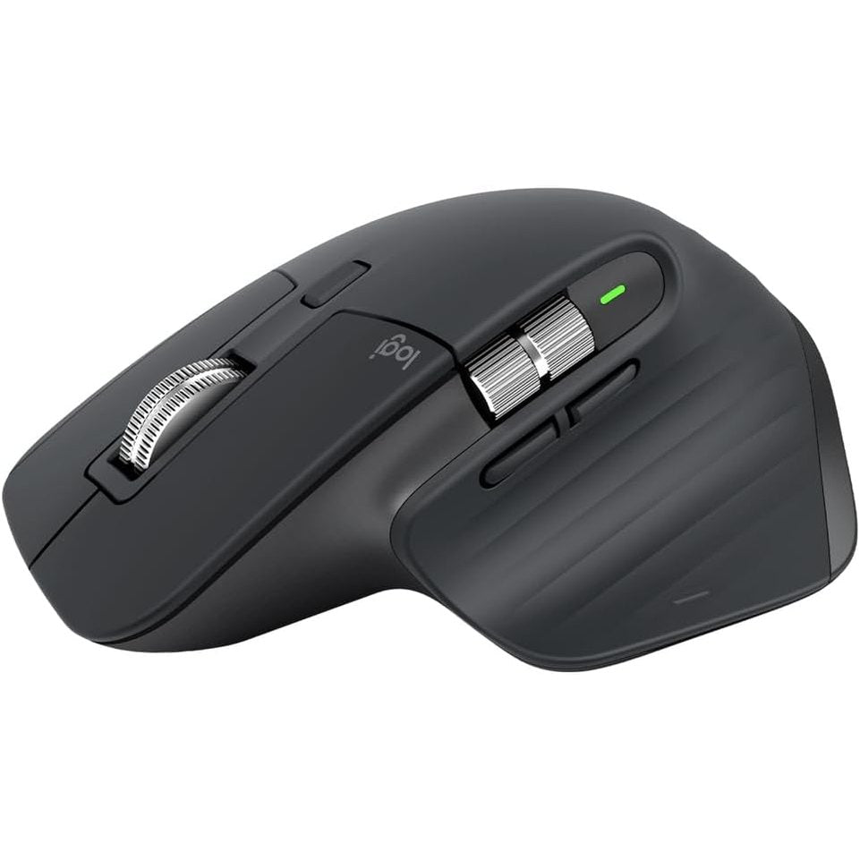 266069 - LOGITECH MX Master 3S, Maus pa tel, 8K DPI, dizajn ergonomik, funksionon në xham, klikime të heshtura, USB-C, Bluetooth, Windows, Linux, Chrome, grafit