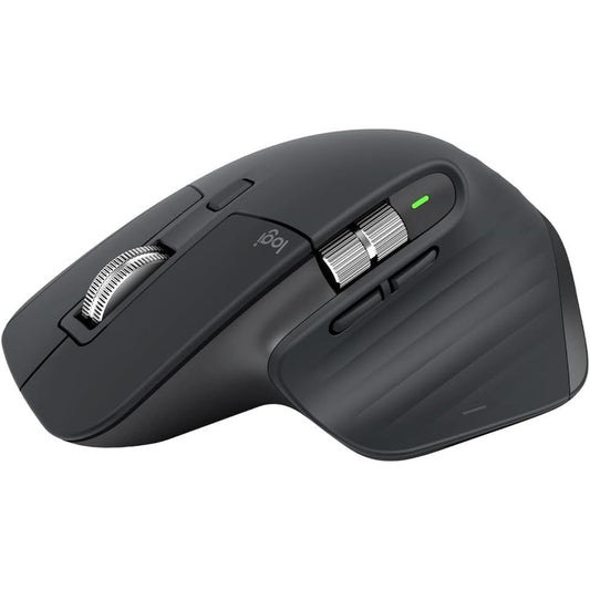 266069 - LOGITECH MX Master 3S, Maus pa tel, 8K DPI, dizajn ergonomik, funksionon në xham, klikime të heshtura, USB-C, Bluetooth, Windows, Linux, Chrome, grafit