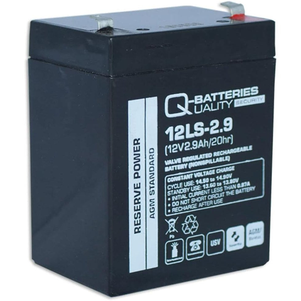 269082 - Q-BATTERIES Bateri Plumbi-Acidi 12LS-2.9, 12V, 2.9Ah, AGM VRLA