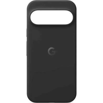 299579 - GOOGLE Mbulesë për Pixel 9 dhe Pixel 9 Pro, Silikon Rezistent ndaj Njollave, E Zezë Obsidian