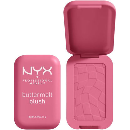 272470 - NYX Professional Grim Pudër Skuqëse, 5 g, I Pasuruar me Mango, Bajame dhe Gjalpë Shea, I Përzieshëm, Buttermelt, Nuanca: Skuqëse për Butta-n