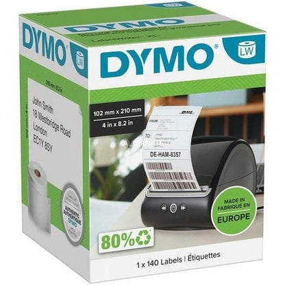 266486 - DYMO LW Etiketa origjinale për makinat e etiketimit LabelWriter 5XL/4XL | 104 mm x 159 mm | Rrotull me 220
