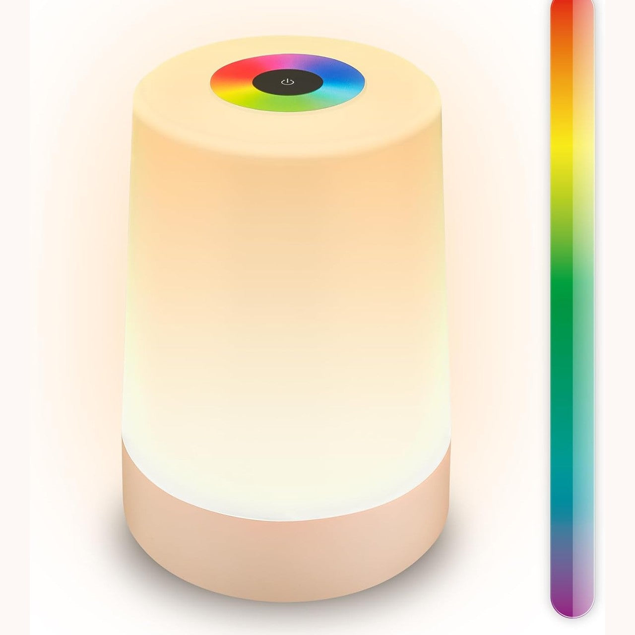 223227 - BRILONER Llambë Tavoline LED pa Tel IP44 RGBW, Ndriçim i Rregullueshëm, 9x13 cm, Bezhë Mat