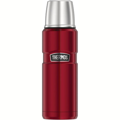 218357 - TERMOS Termos Inox King, shishe, e kuqe, 0.47l - çelik inox, i papërshkueshëm nga rrjedhjet, mban pijet të ngrohta për 12 orë dhe të ftohta për 24 orë, pa BPA