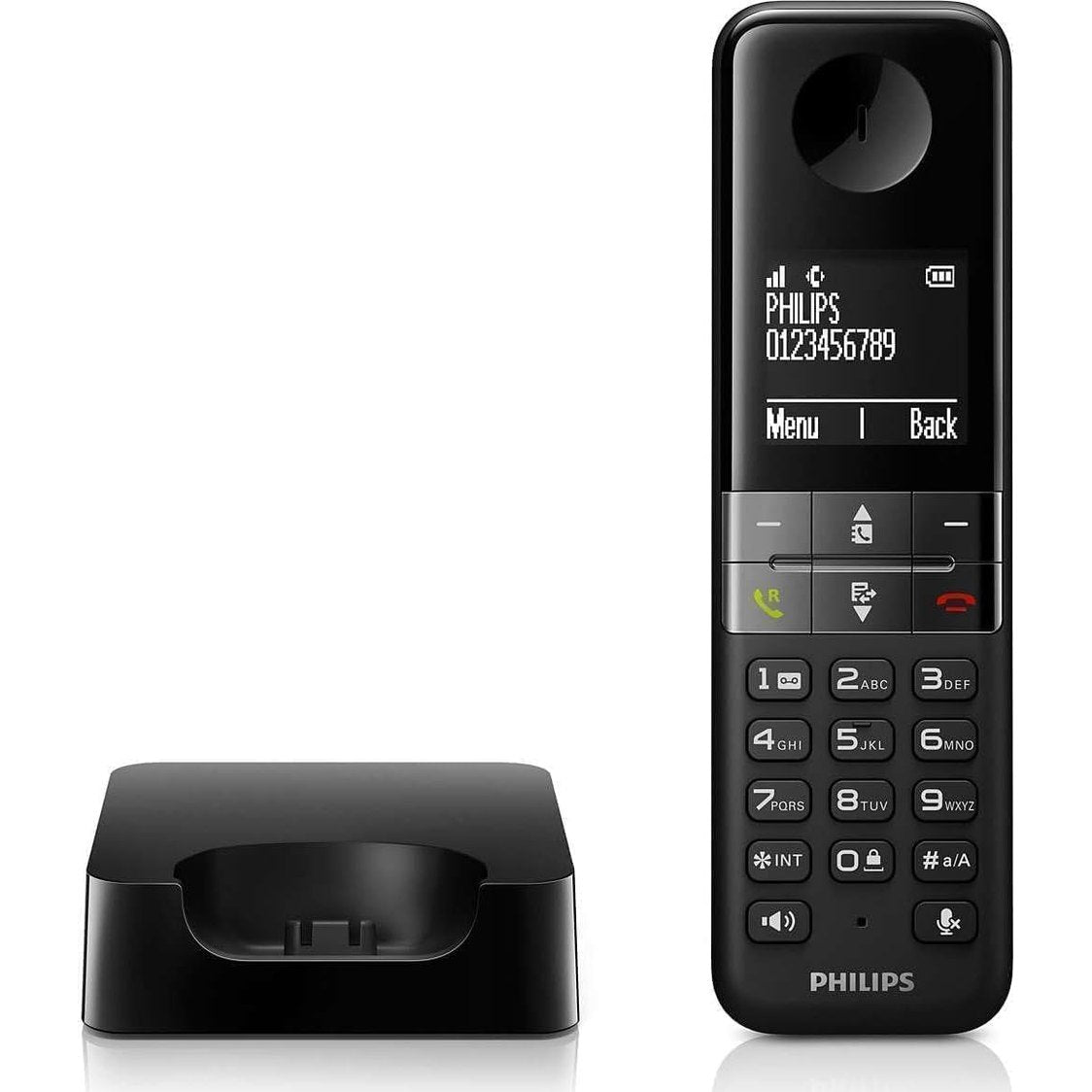 42754 - PHILIPS Telefoni i Shtëpisë D4701B DECT, Ngjyra e Zezë