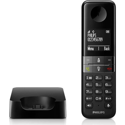 42754 - PHILIPS Telefoni i Shtëpisë D4701B DECT, Ngjyra e Zezë