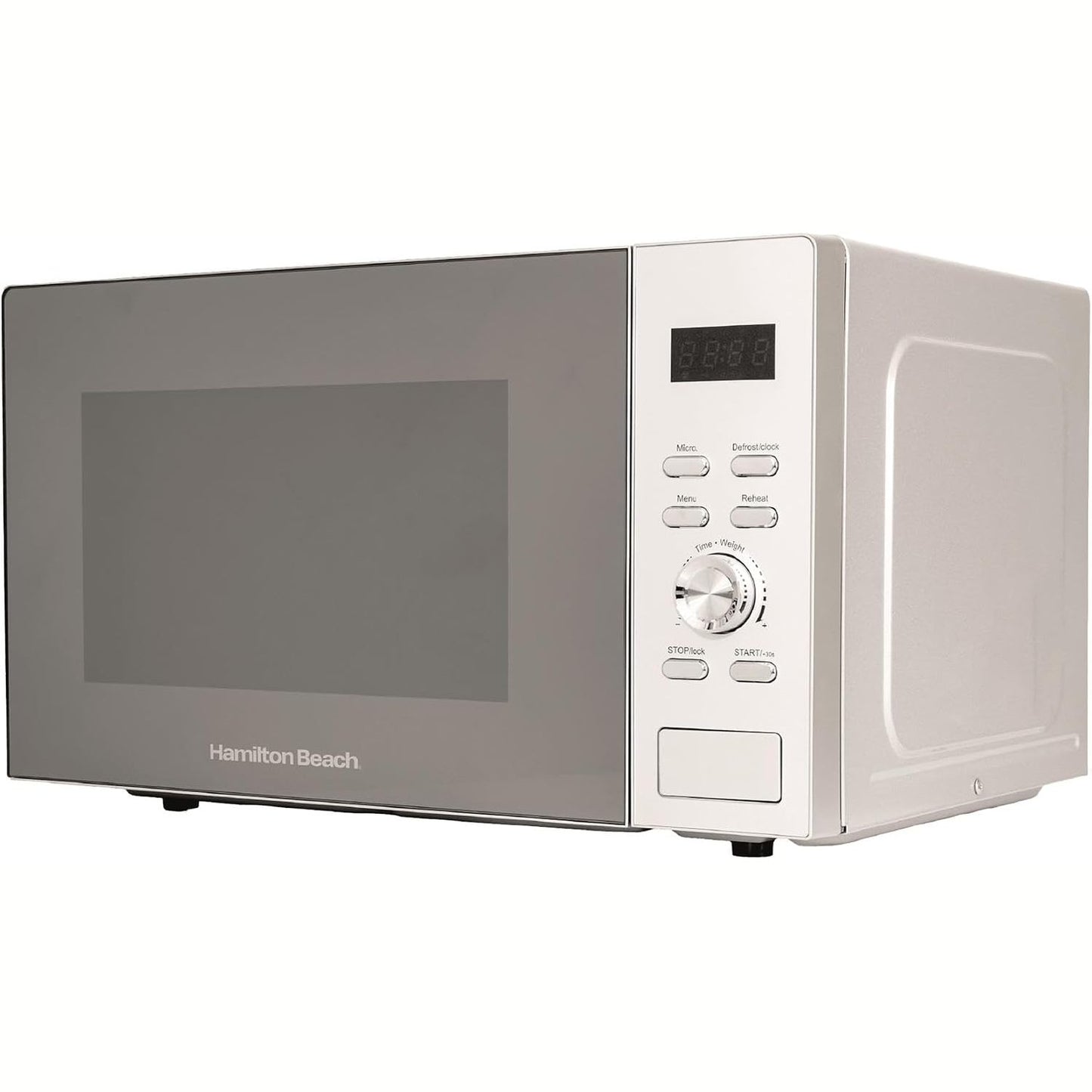 292179 - MIKROVALË HAMILTON BEACH, 30L, 950W - Madhësi Familjare, Kontrolle Dixhitale, 8 Programe të Paracaktuara, 5 Nivele Fuqie, Kapacitet i Madh, Funksion Shkrirjeje, Bllokim për Fëmijët, Argjendtë - HB30FUXP04S