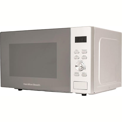 292179 - MIKROVALË HAMILTON BEACH, 30L, 950W - Madhësi Familjare, Kontrolle Dixhitale, 8 Programe të Paracaktuara, 5 Nivele Fuqie, Kapacitet i Madh, Funksion Shkrirjeje, Bllokim për Fëmijët, Argjendtë - HB30FUXP04S