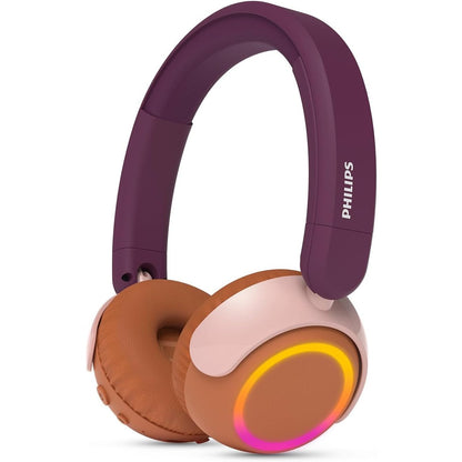 266390 - PHILIPS Kufje Bluetooth pa tel TAK4200MP Seria 4200 për fëmijë, të palosshme, 45 orë riprodhim, kufizues volumin, ndarje audio, me kabllo USB-C - Vjollcë e purpurt