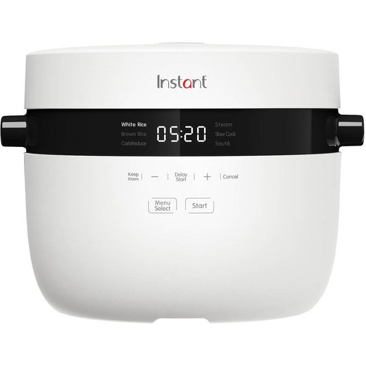 144338 - INSTANT POT Gatues dhe Avullues Orizi, Kapaciteti 2.8L (12 gota), Tenxhere jo-ngjitëse që mund të lahet në lavastovilje, Shporta Avulluere prej Çeliku Inox, Gota Matëse dhe Lugë Orizi