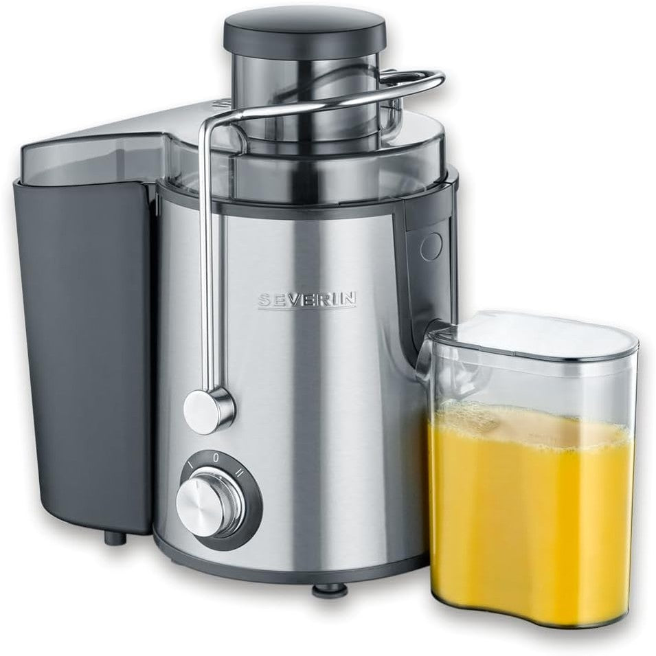 288357 - SEVERIN Shtrydhëse frutash ES 3566, presë elektrike për lëngje frutash dhe perimesh, çelik inox, enë mbledhëse 500 ml, e zezë
