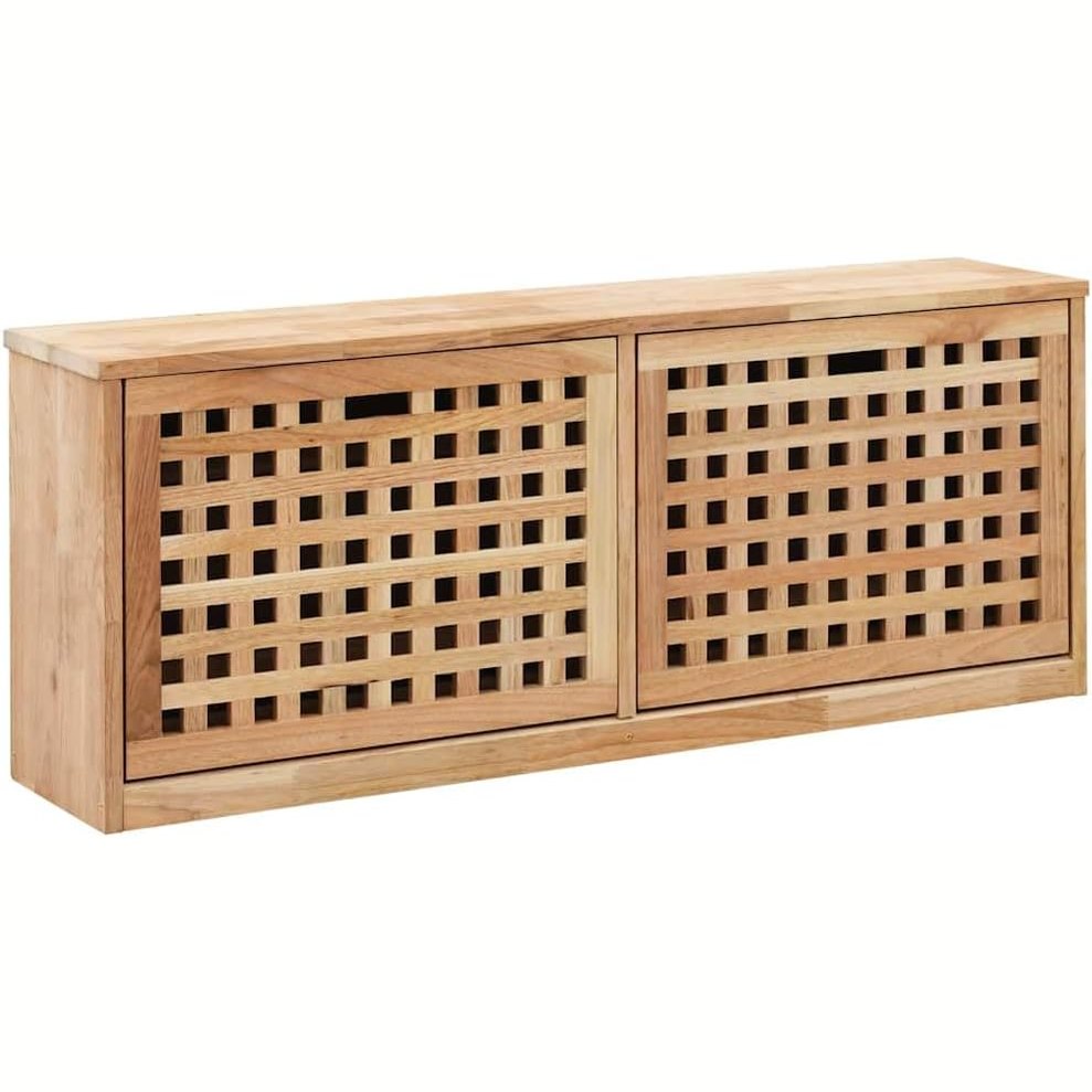 265373 - vidaXL Stol për Këpucë 94×20×38 cm – Dru Arre Masiv