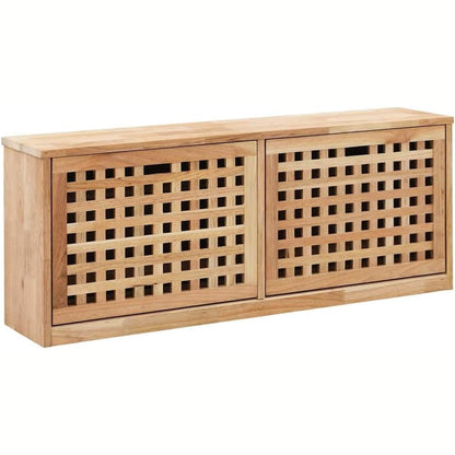 265373 - vidaXL Stol për Këpucë 94×20×38 cm – Dru Arre Masiv