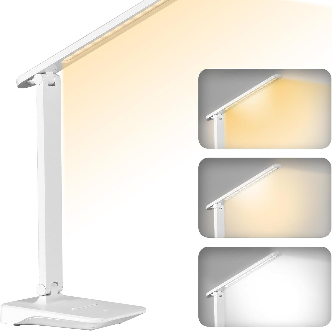 237154 - Diboniur Llambë Tavoline LED, Pa Tel, Bateri 2400mAh, 3 Modalitete Temperature, e Palosshme