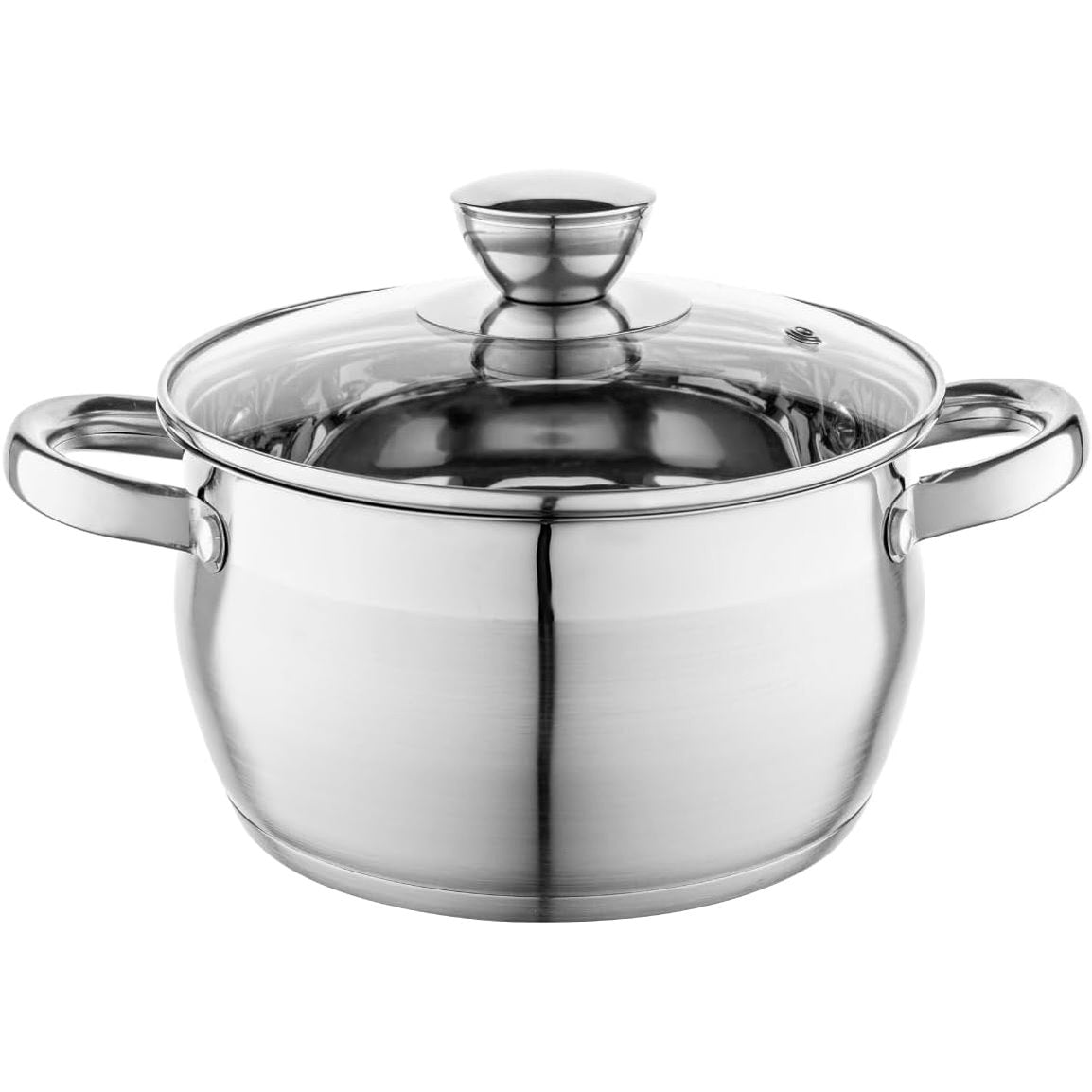 261812 - FLORINA TENXHERE OLIVER 20 cm, 3.4 L, çelik inox me kapak qelqi, për sobë me induksion, gaz, elektrike dhe qeramike, i përshtatshëm për lavastovilje