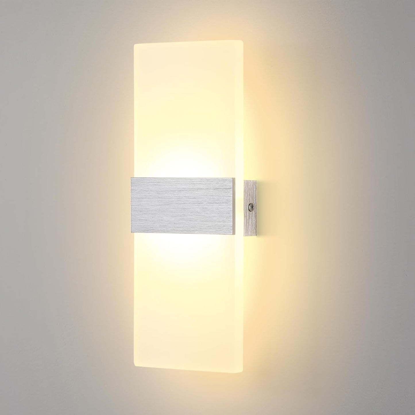 214488 - LIGHTSJOY Llambë Muri LED 12W për Brendësi, 3000K e Bardhë e Ngrohtë