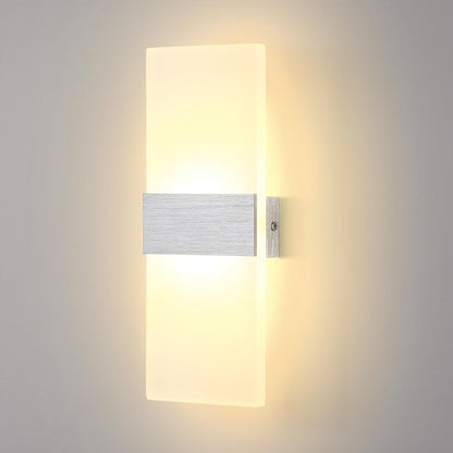 214488 - LIGHTSJOY Llambë Muri LED 12W për Brendësi, 3000K e Bardhë e Ngrohtë