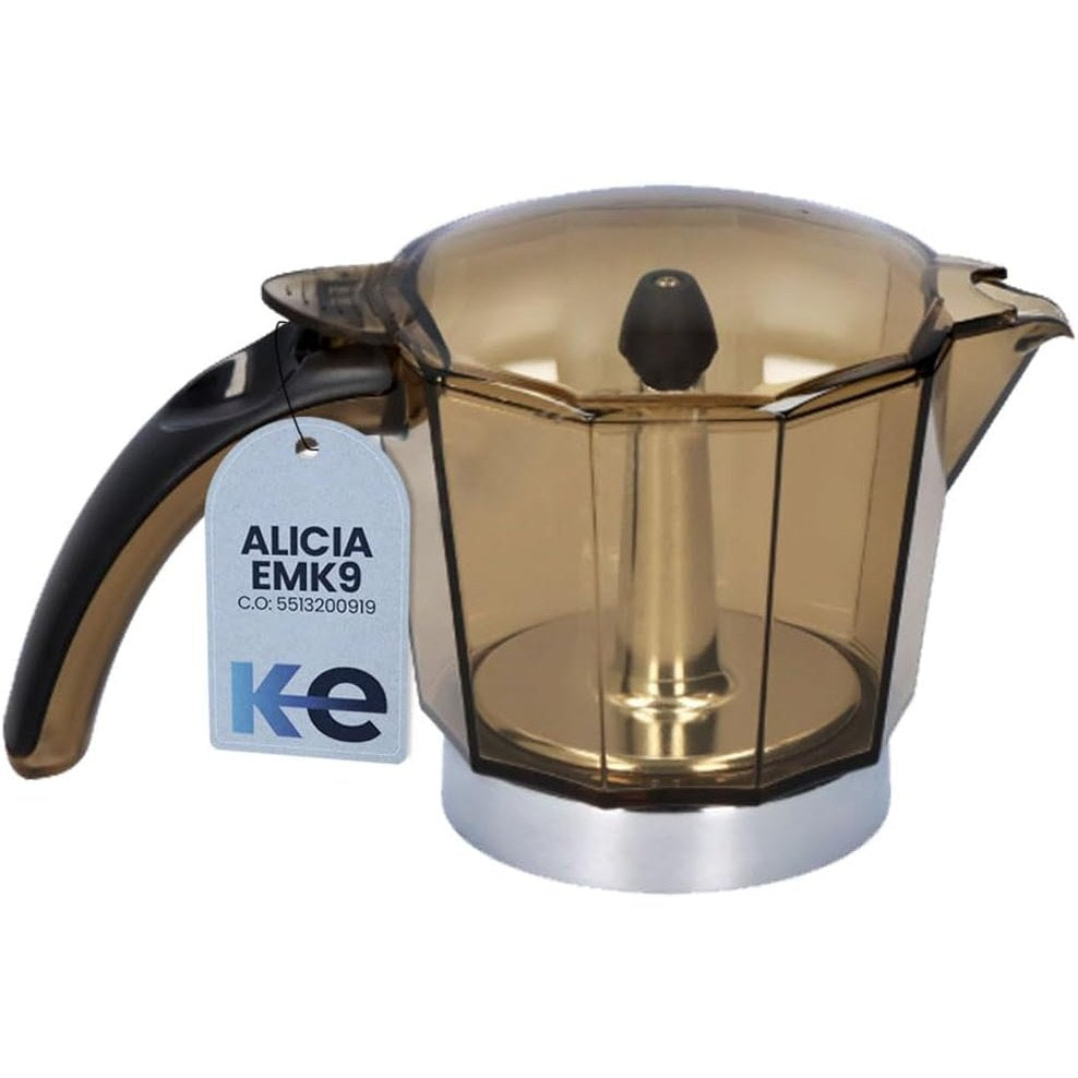 223025 - ANA KEL Karafe zëvendësuese për makinë kafeje 5513200919 - Pajtueshme me Delonghi Alicia EMK9 - Pjesë zëvendësuese origjinale - Kapacitet 9 filxhanë