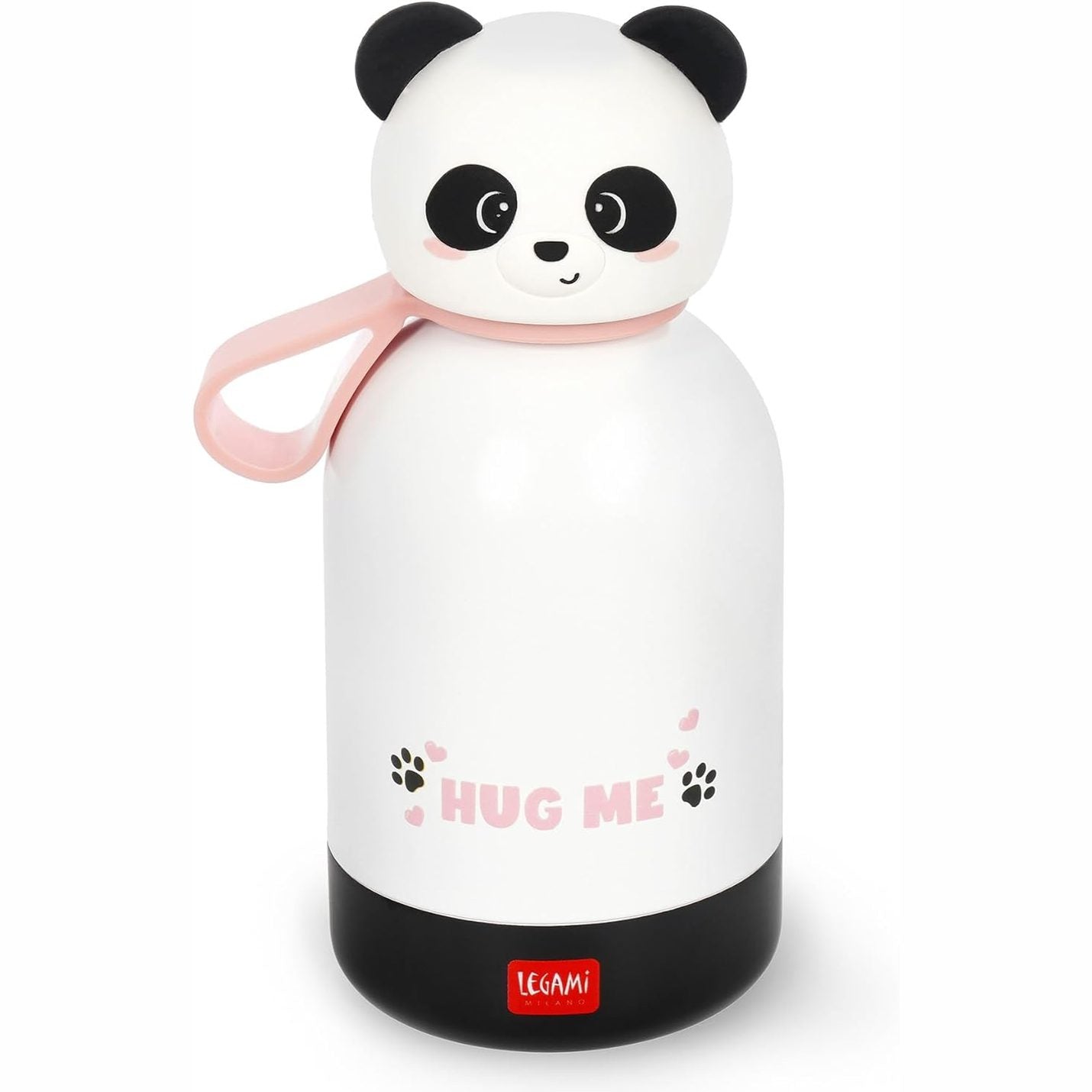 228155 - LEGAMI SHISHE UJI TERMAL HOT&COLD BFF PËR FËMIJË, TEMË PANDA, ÇELIK INOX 18/8, DY SHTRESA ME MBYLLJE HERMETIKE, KAPACITETI 310 ML, MBAN TË NXEHËT PËR 12 ORË DHE TË FTOHTË PËR 24 ORË